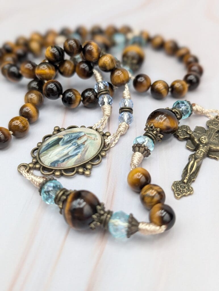 Ergonomic custom made rosary for ease of prayer and meditation