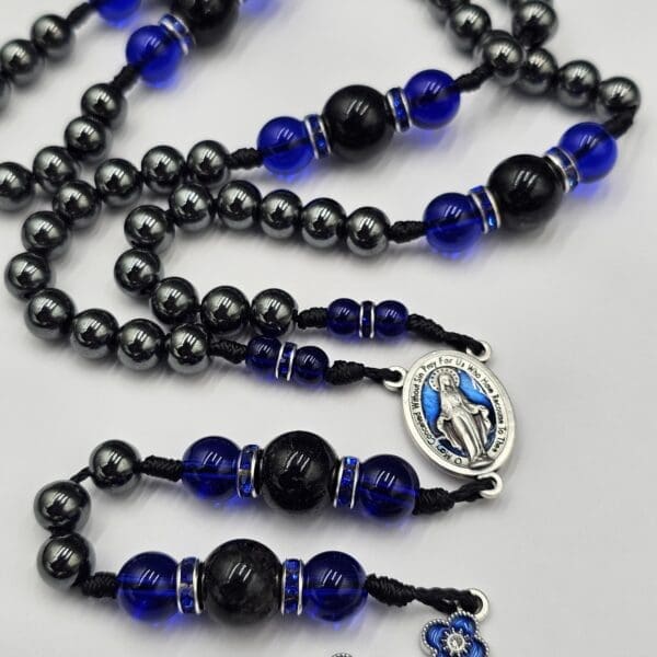 Jeff OOAK one of a kind rosary with detailed craftsmanship, ideal for how to pray the rosary meditation and reflection
